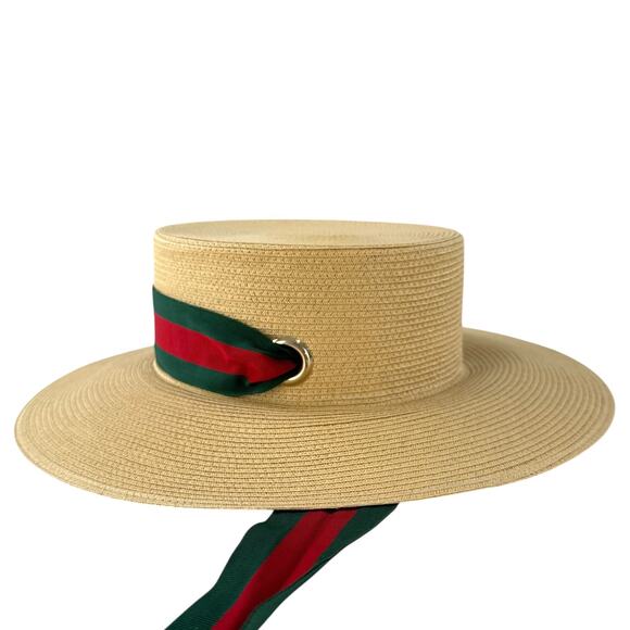 Gucci Sherry Line Straw Boater Hat main image 10
